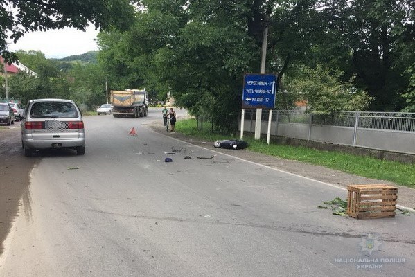 На Тячівщині п'яний водій мопеда потрапив у ДТП (ФОТО)