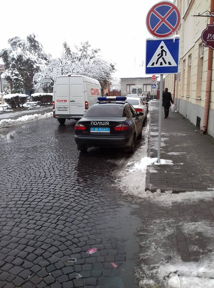 У Виноградові зафіксували поліцейських-оленів (ФОТОФАКТ)