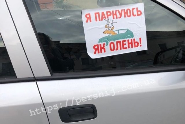 Мукачівських порушників правил паркування "нагороджують" особливими відмітками (ФОТО)