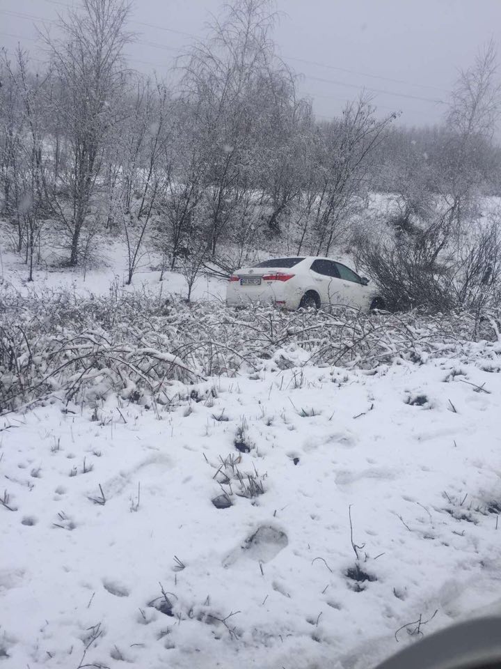 На Ужгородщині - ДТП: автомобіль злетів у кювет (ФОТО)