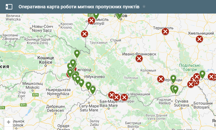 Усіх, хто в'їжджає в країну, очікує 14-денний карантин - оперативна карта щодо роботи КПП на Закарпатті