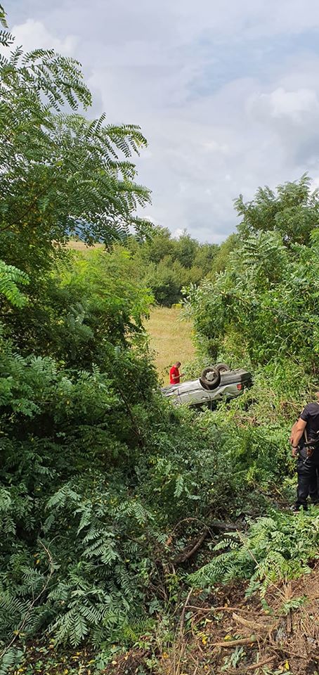 ДТП на Закарпатті: у Великій Копані авто злетіло у кювет (ФОТО)