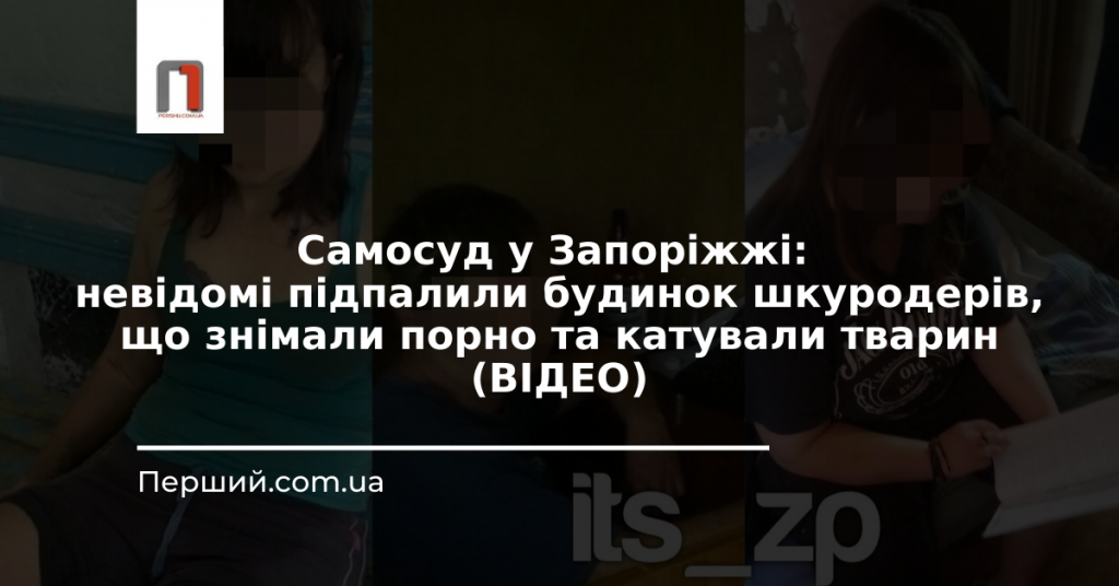 Самосуд у Запоріжжі: невідомі підпалили будинок шкуродерів, що знімали порно та катували тварин (ВІДЕО)